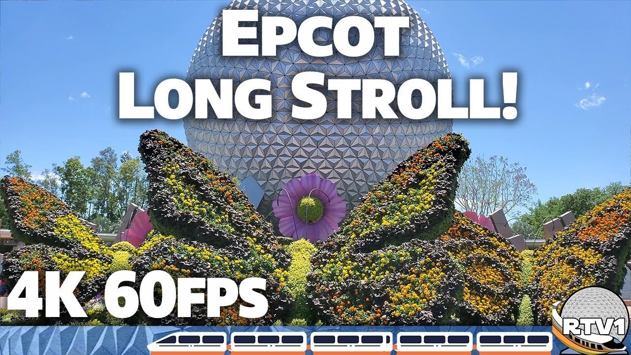 epcot long relaxing stroll - flower & garden festival 2019 - walt disney  world