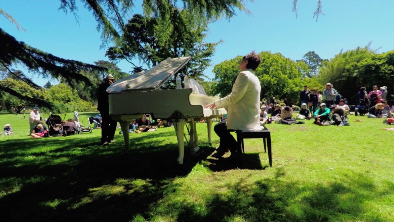 anthony ty at san francisco botanical garden flower piano