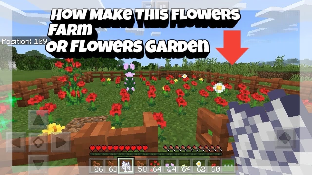 how to make flower farm or garden in minecraft | hindi must watch