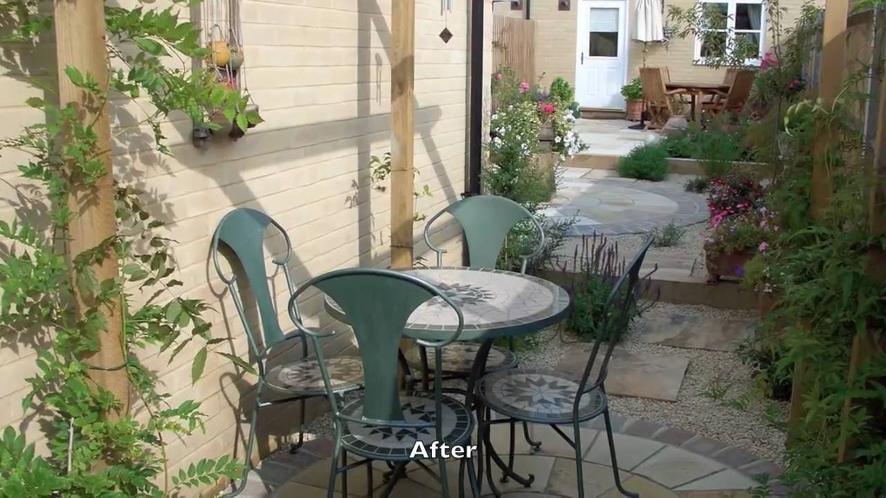 small garden & medium sized garden ideas pictures gallery - youtube