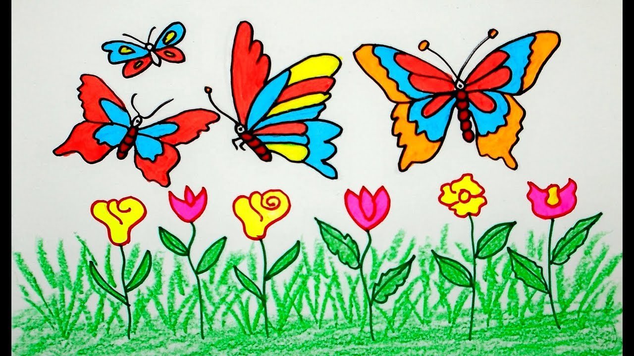 how to draw butterfly, butterfly drawing, drawing for beginners, draw for  kids, easy drawing