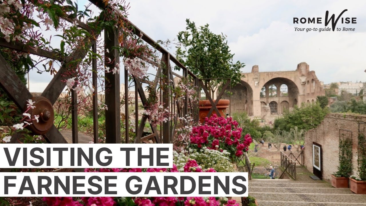 visiting the farnese gardens on the palatine hill