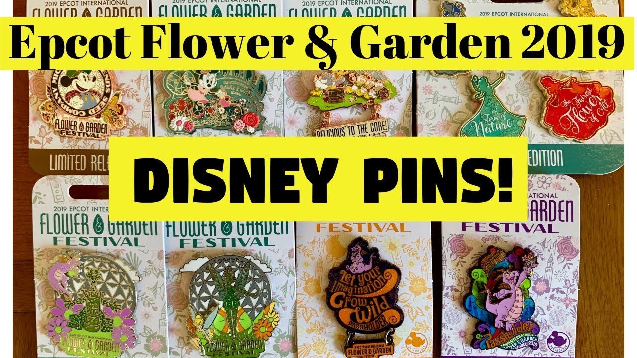 epcot international flower & garden festival 2019 disney pins!
