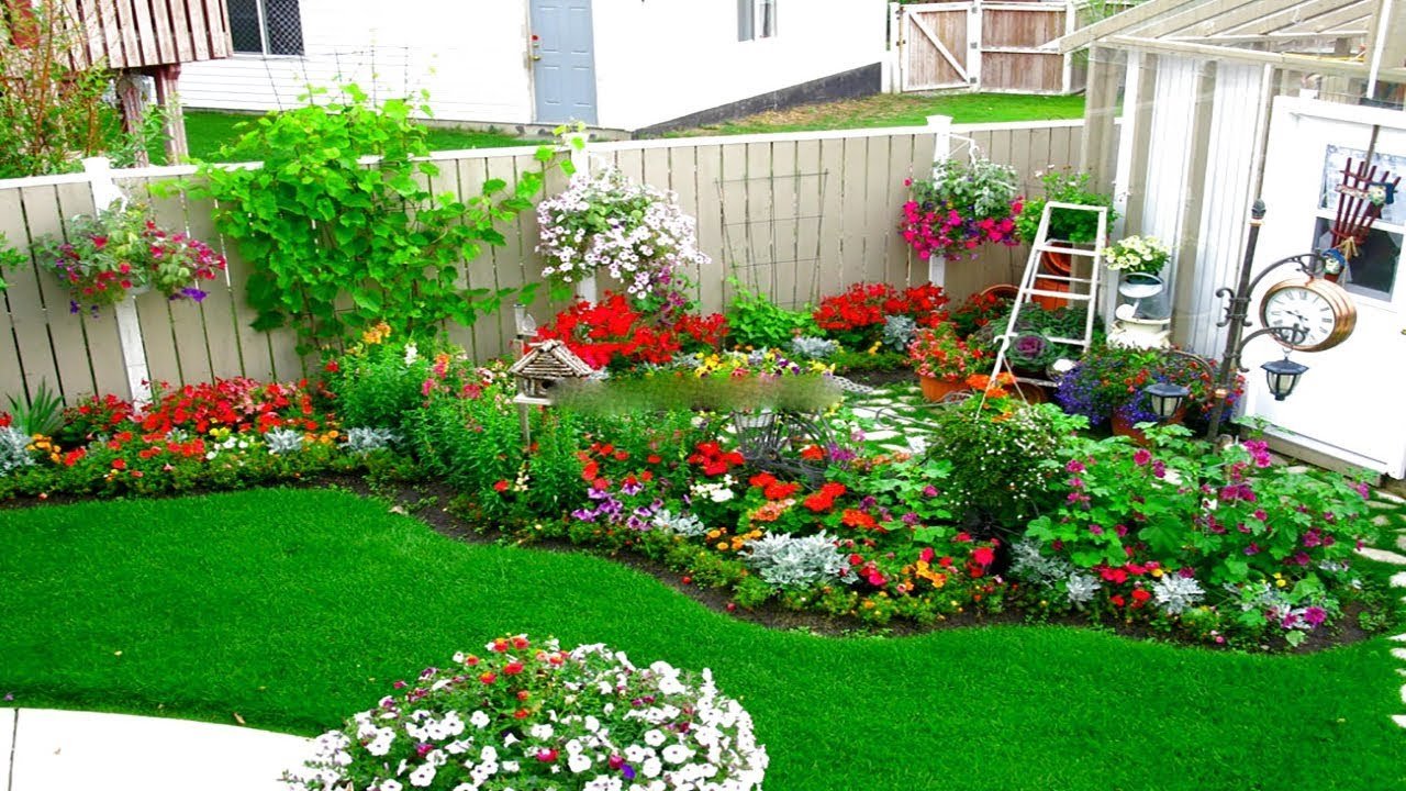 corner garden design ideas | small garden and flower design ideas |  landscape a corner garden