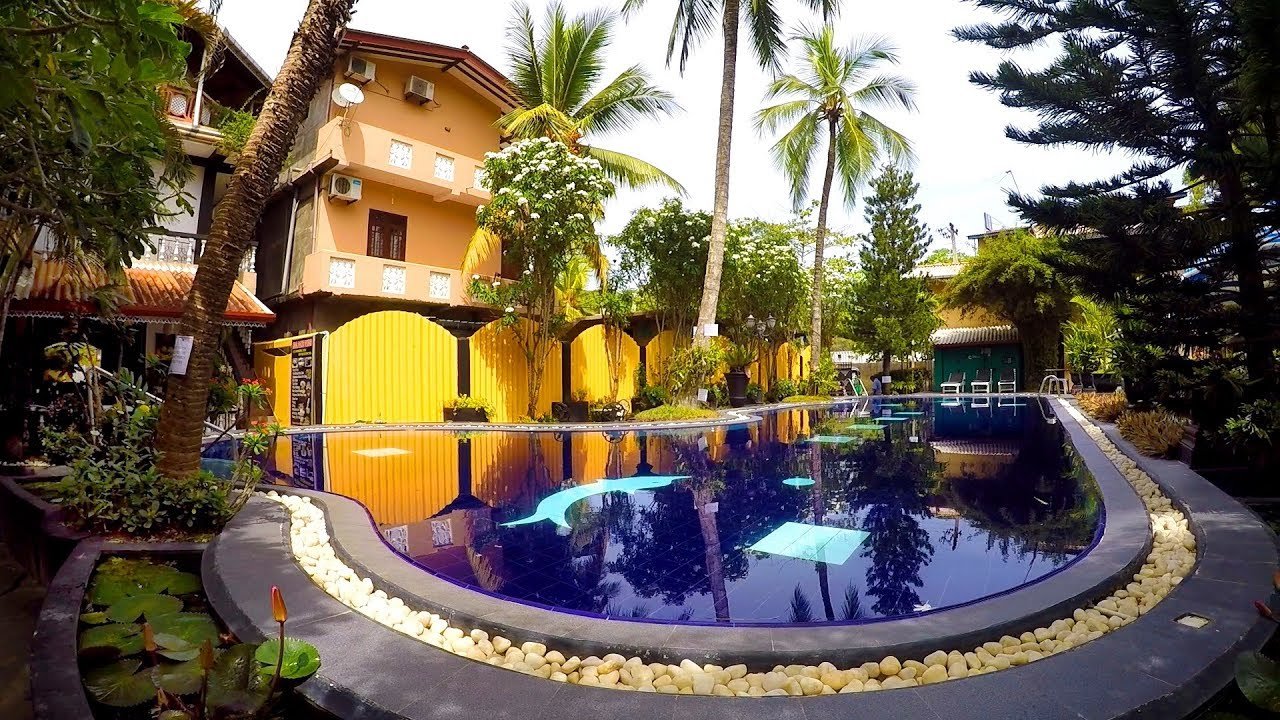 hotel flower garden