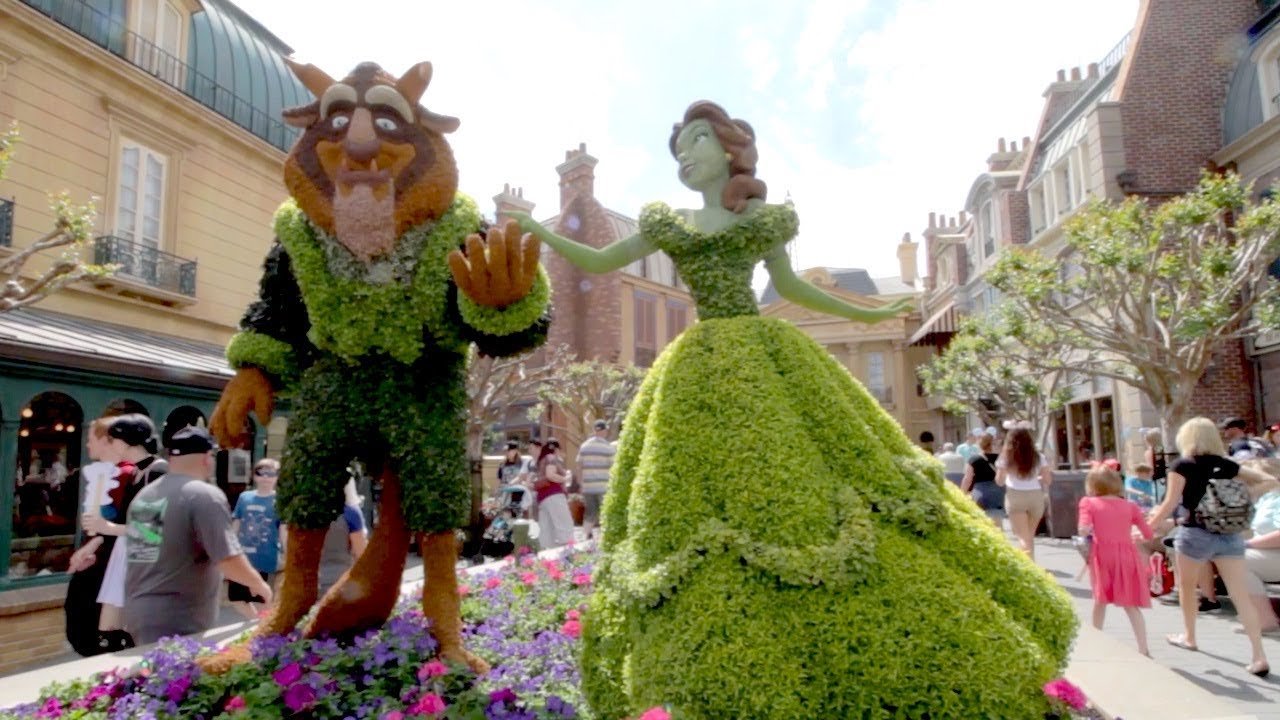 topiaries at epcot international flower & garden festival 2018, walt disney  world resort