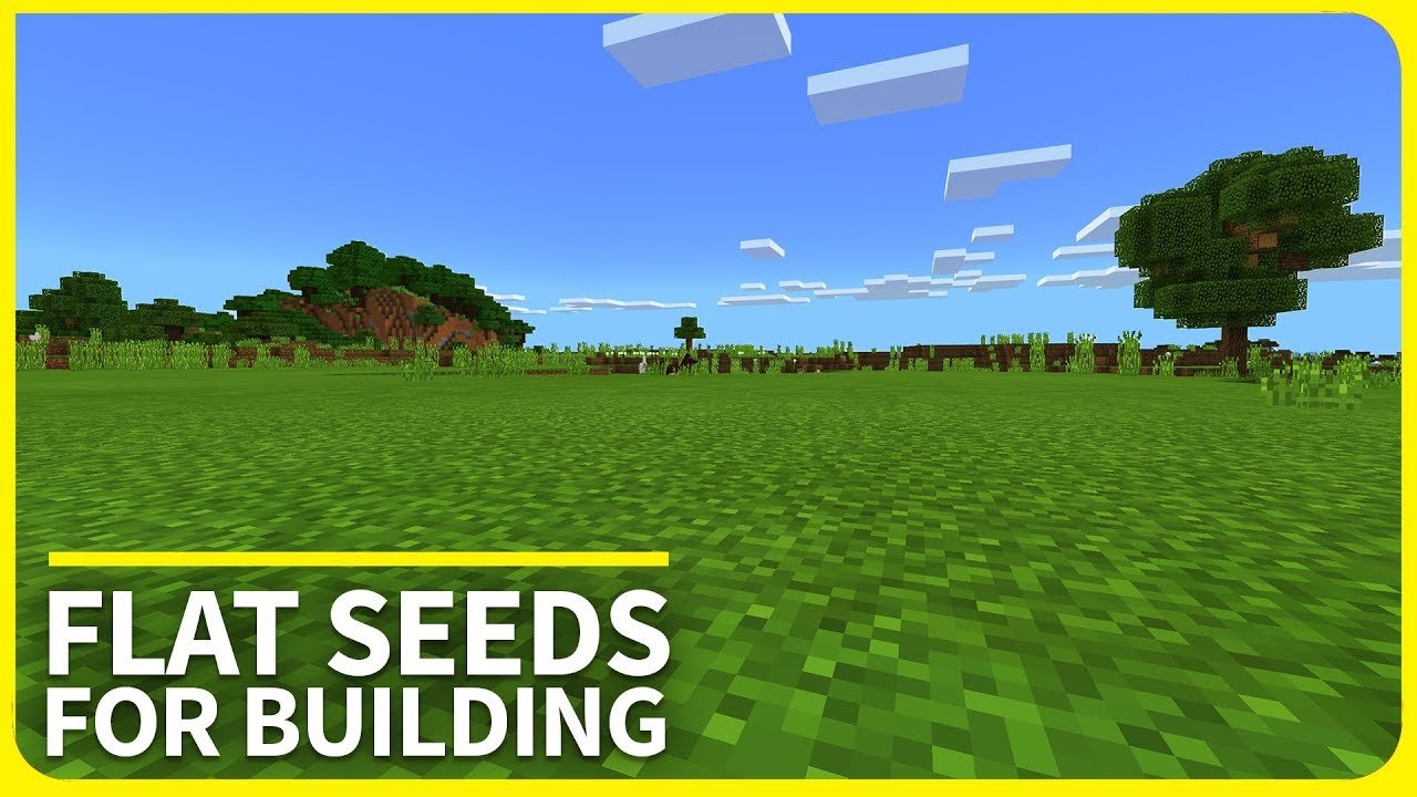 minecraft pe seeds - top 3 flat seeds for building - mcpe 1.2 / xbox / w10  edition seeds (2017)