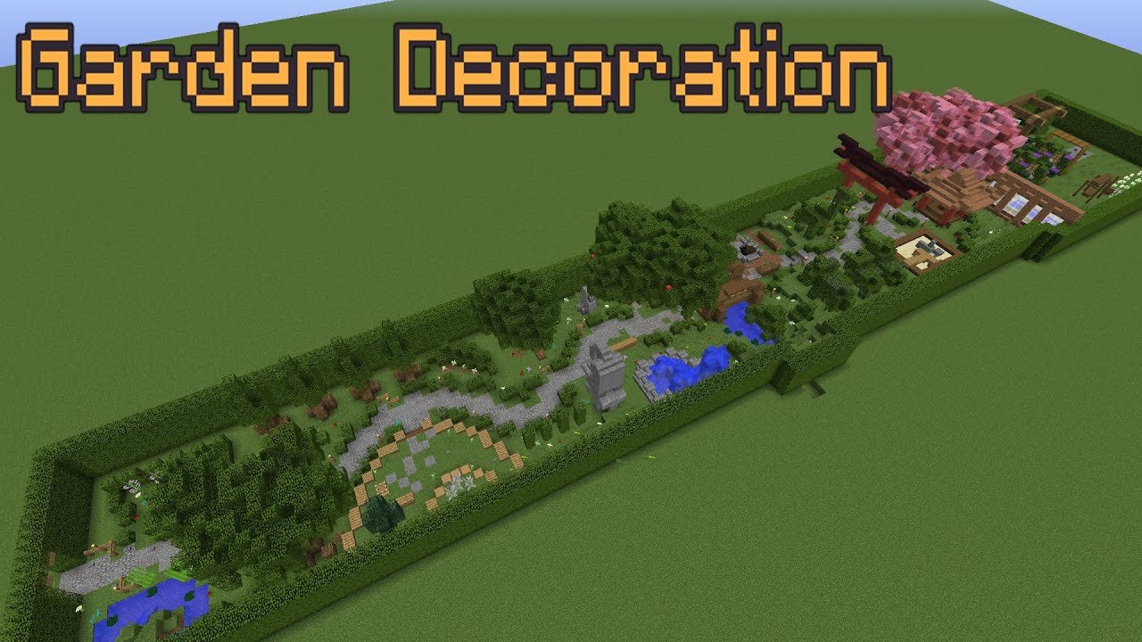 minecraft garden decoration ideas!