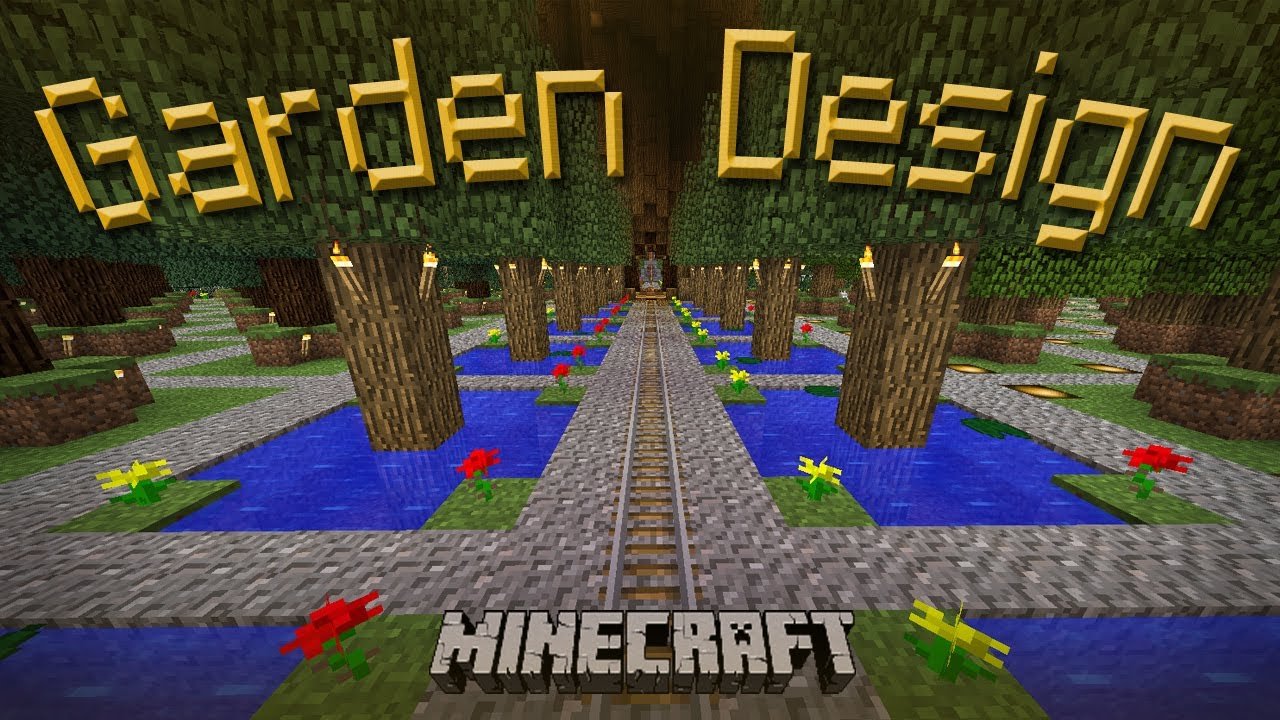 minecraft: how to make a cool garden design