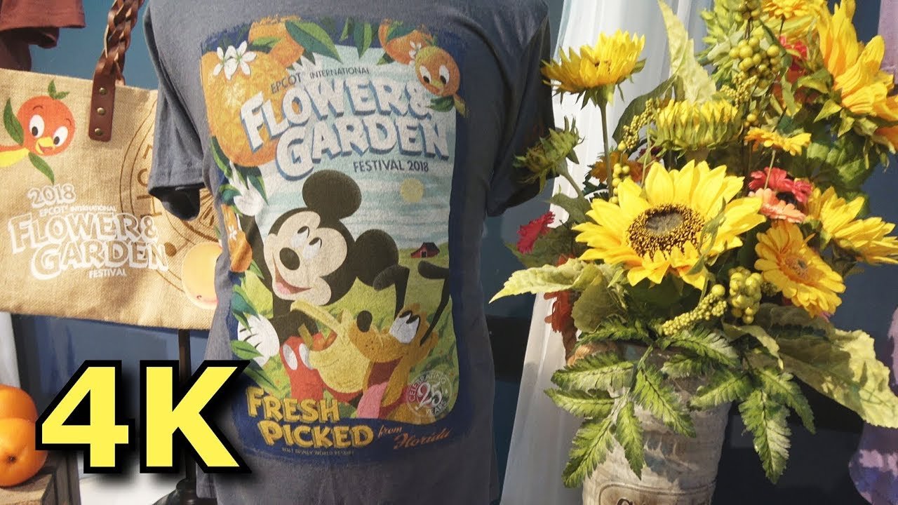 new food and merchandise for epcot flower & garden festival 2018 - 4k
