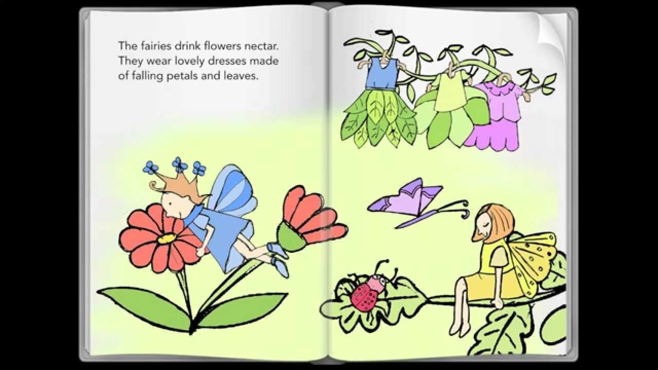 children's bedtime story - the flower flying fairies - children book read  along