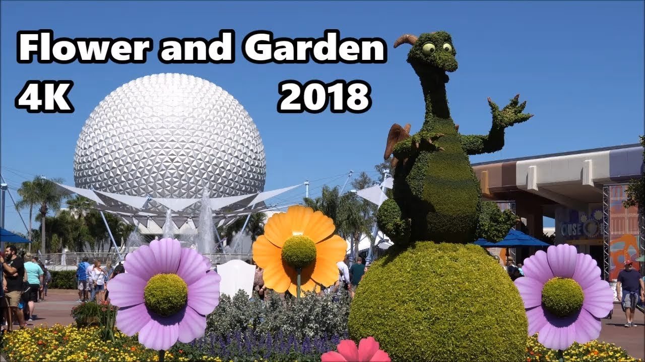 epcot flower and garden festival 2018 tour in 4k uhd | new camera!!