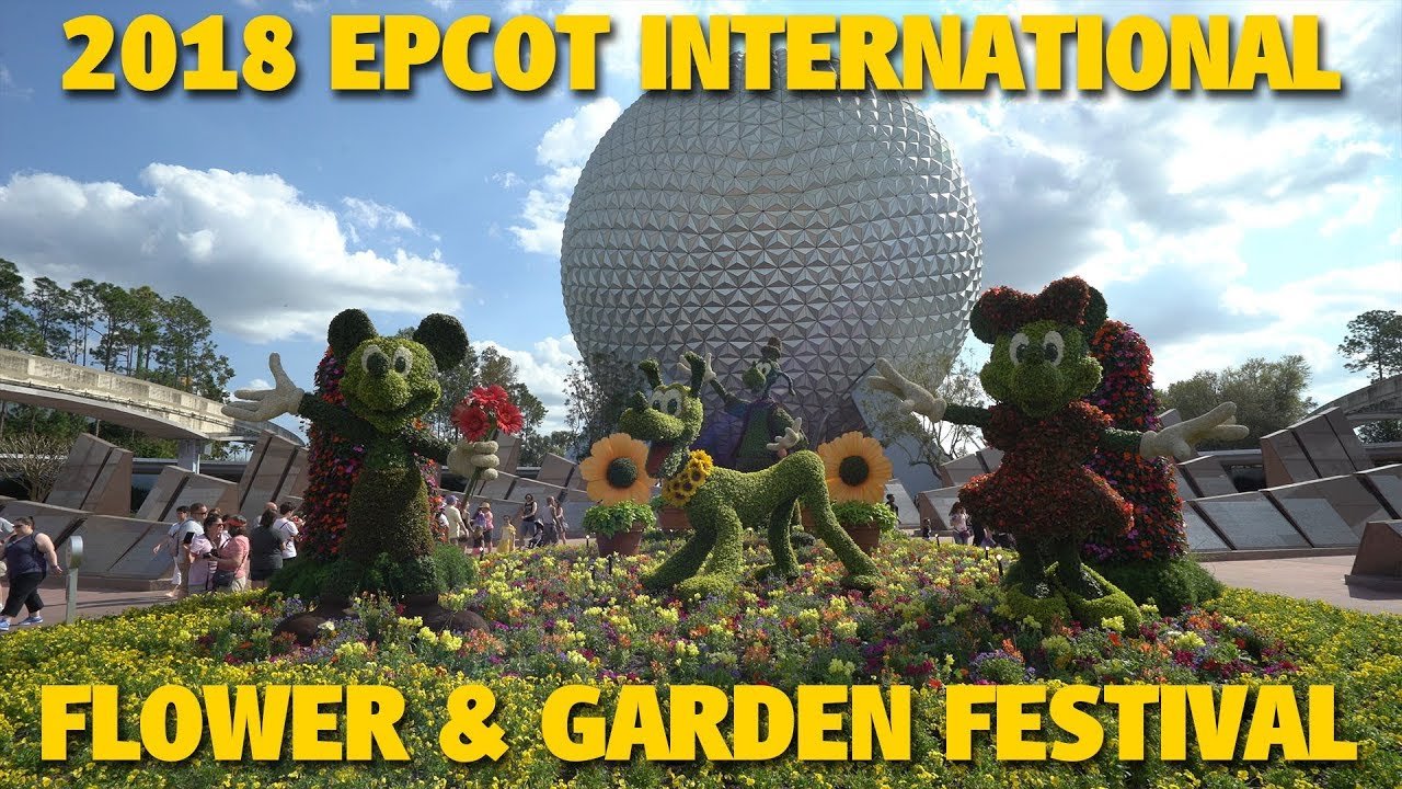 2019 epcot flower and garden festival, flower garden epcot