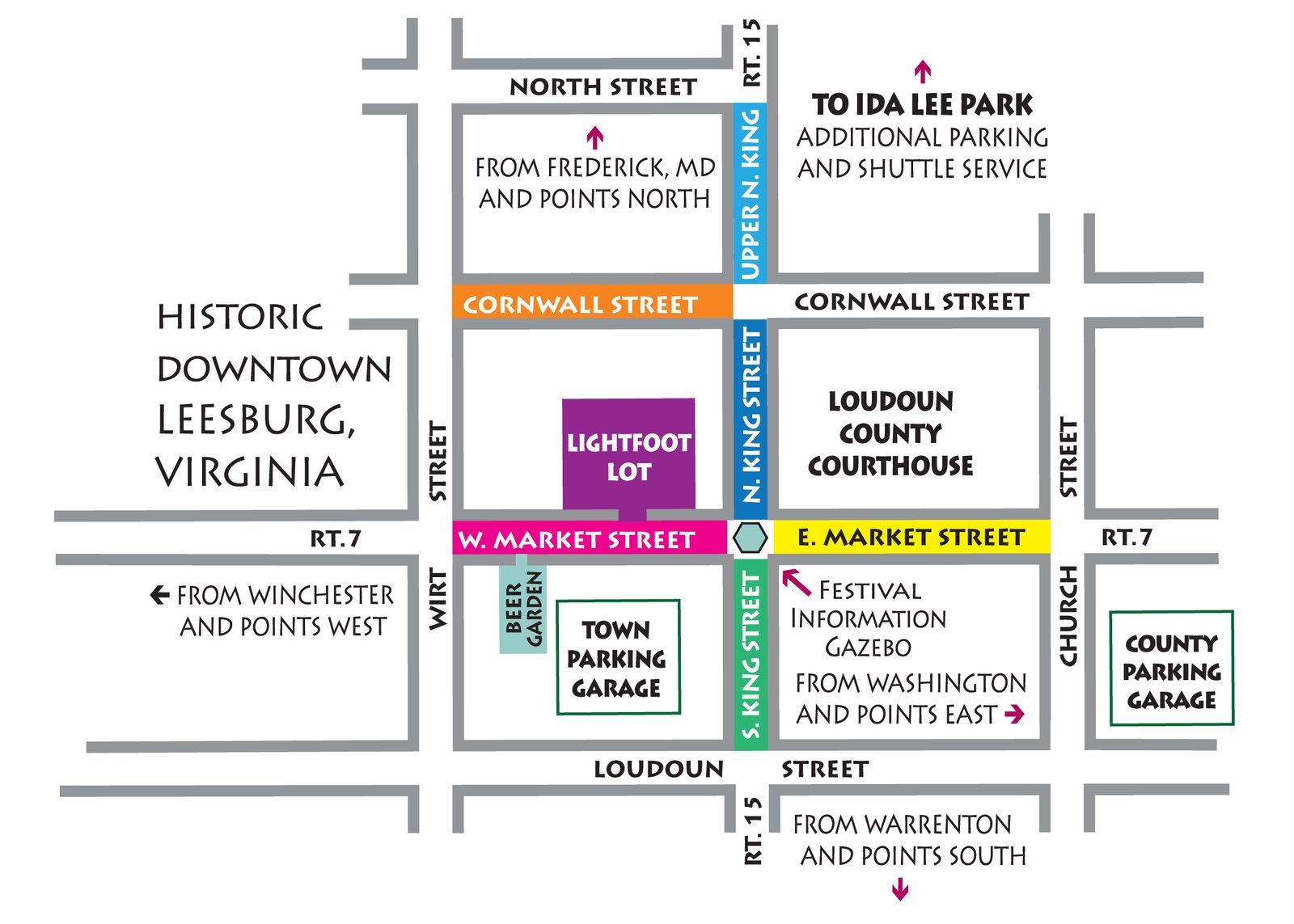 festival map - leesburg flower & garden festival