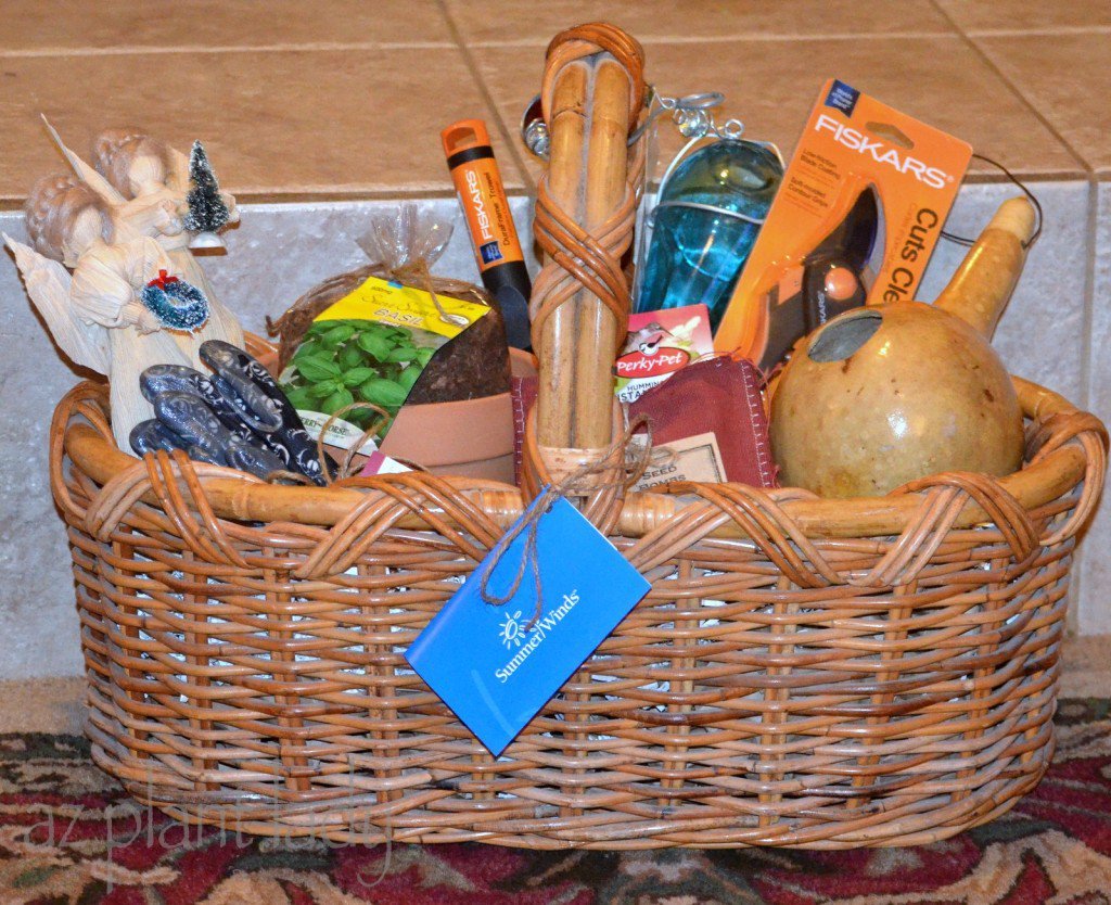 creating a garden gift basket - birds and blooms