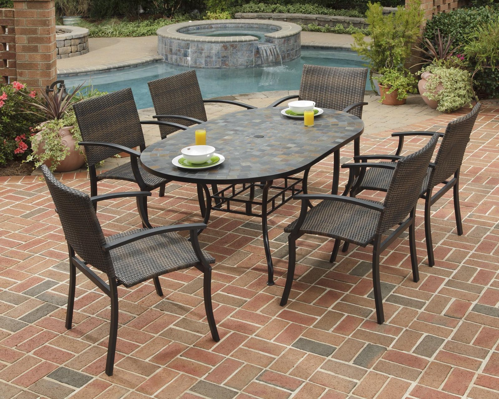 stone patio tables ideas - homesfeed