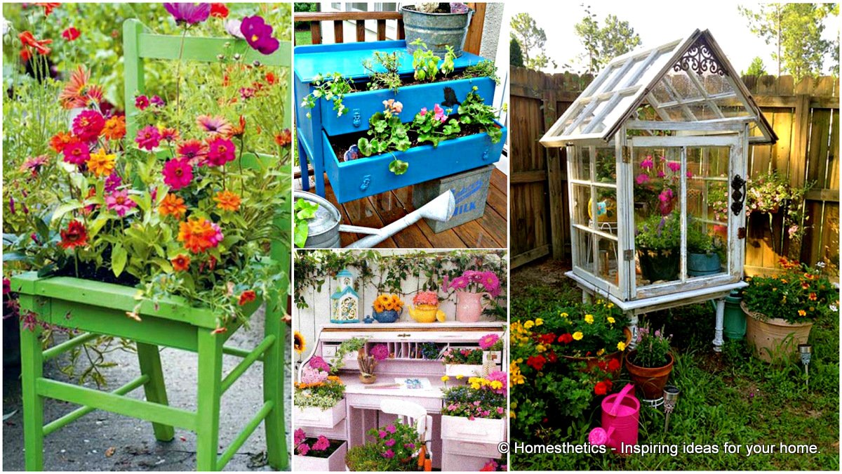 13 upcycled furniture ideas for your home and garden | homesthetics