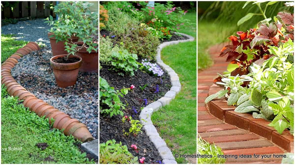 17 simple and cheap garden edging ideas for your garden