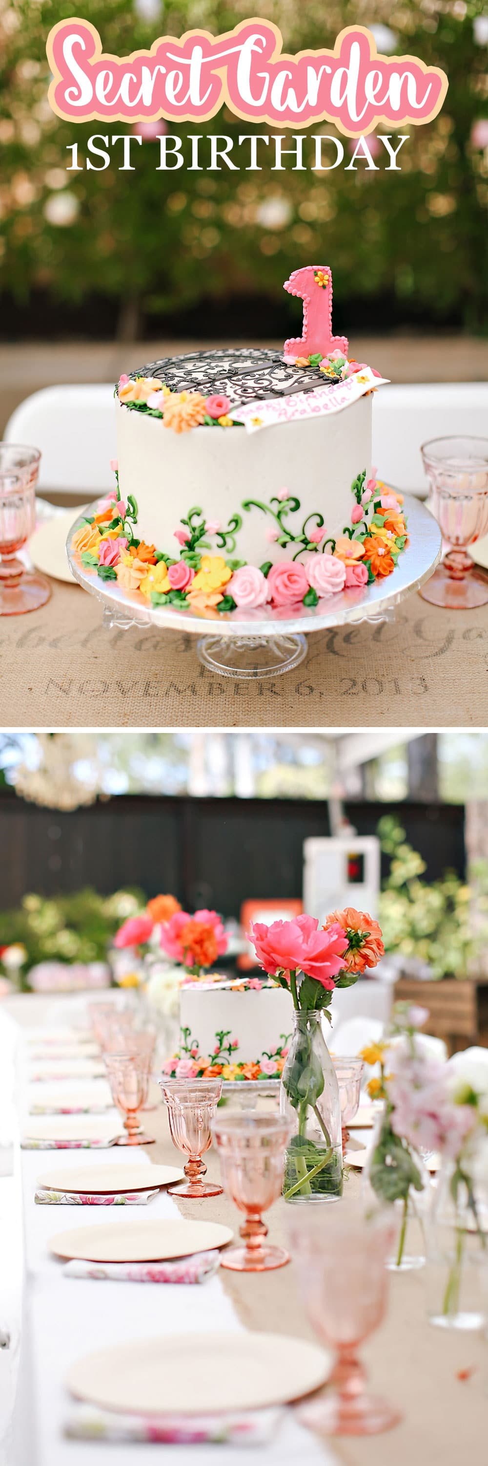 a secret garden themed 1st birthday | pizzazzerie
