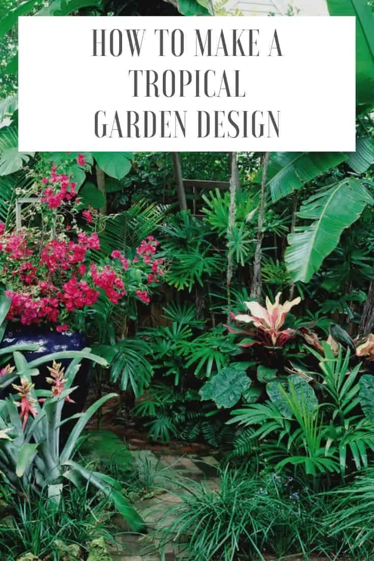 how to make a tropical garden design - 1001 gardens