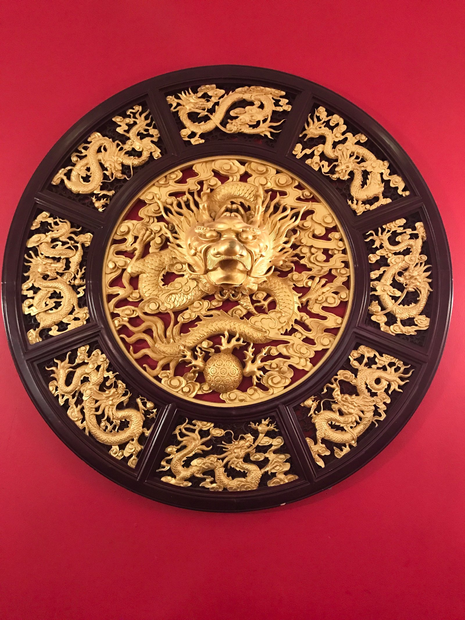 celebrating chinese new year at oriental garden, the red