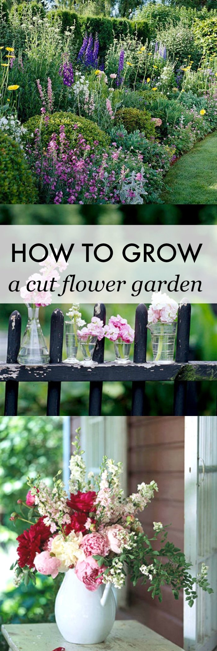 how to grow a cut flower garden - setting for four