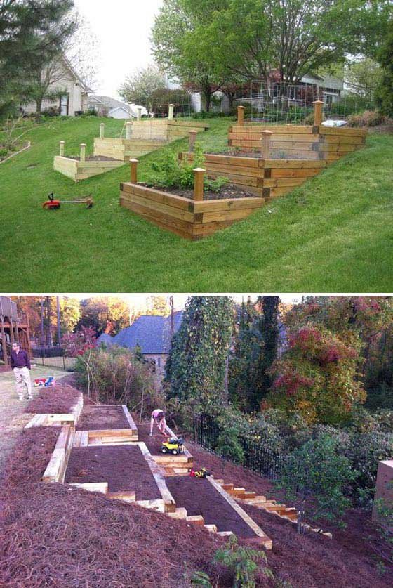 slope yard designs to beautify every piece of your yard
