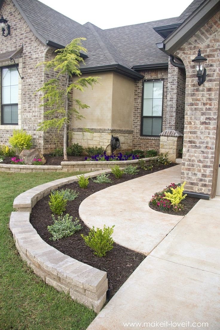 25+ Best Ideas About Front Walkway Landscaping On Pinterest intended for Front Sidewalk Landscaping Ideas