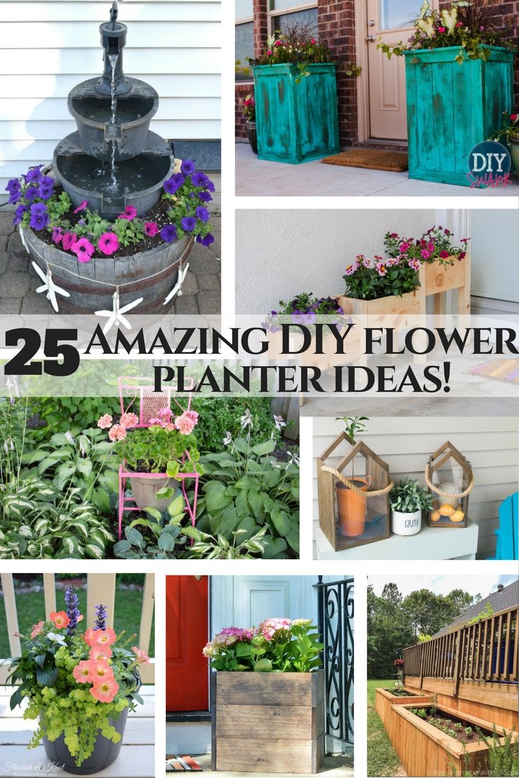 flower planter planning - 25 amazing outdoor planter ideas! • our