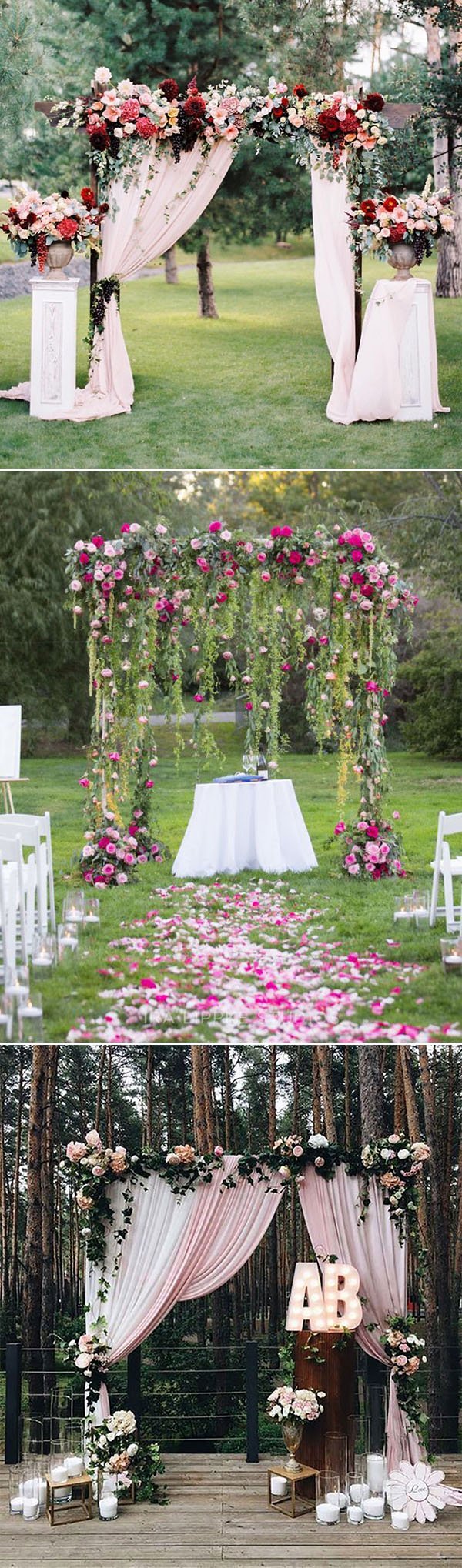 30 best floral wedding altars & arches decorating ideas – stylish