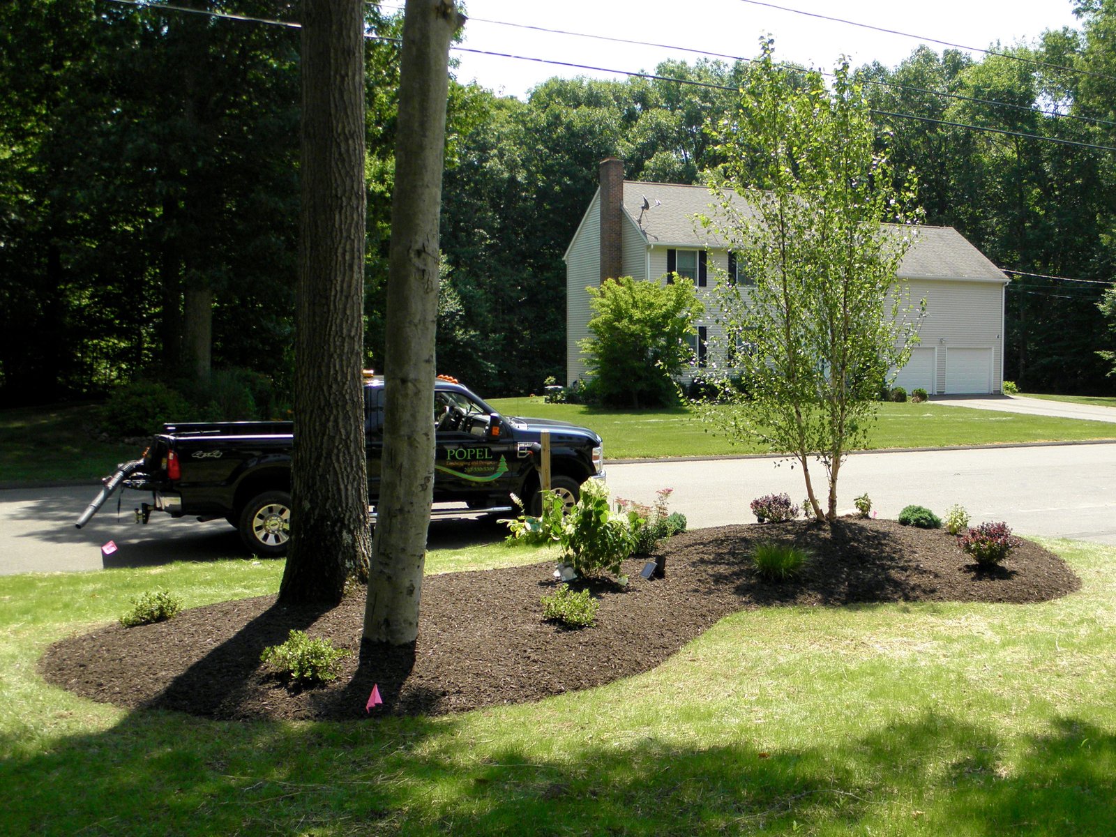 front yard island | popel landscaping and design, llc