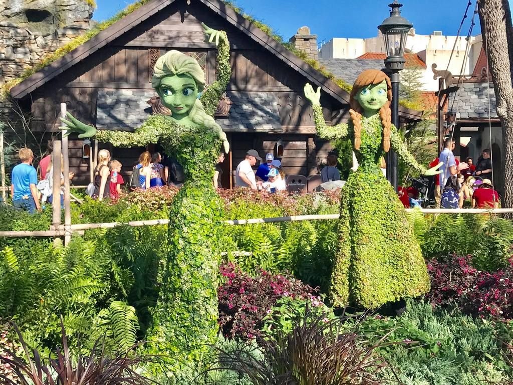 topiaries popping up around epcot — preview of 2018 flower & garden