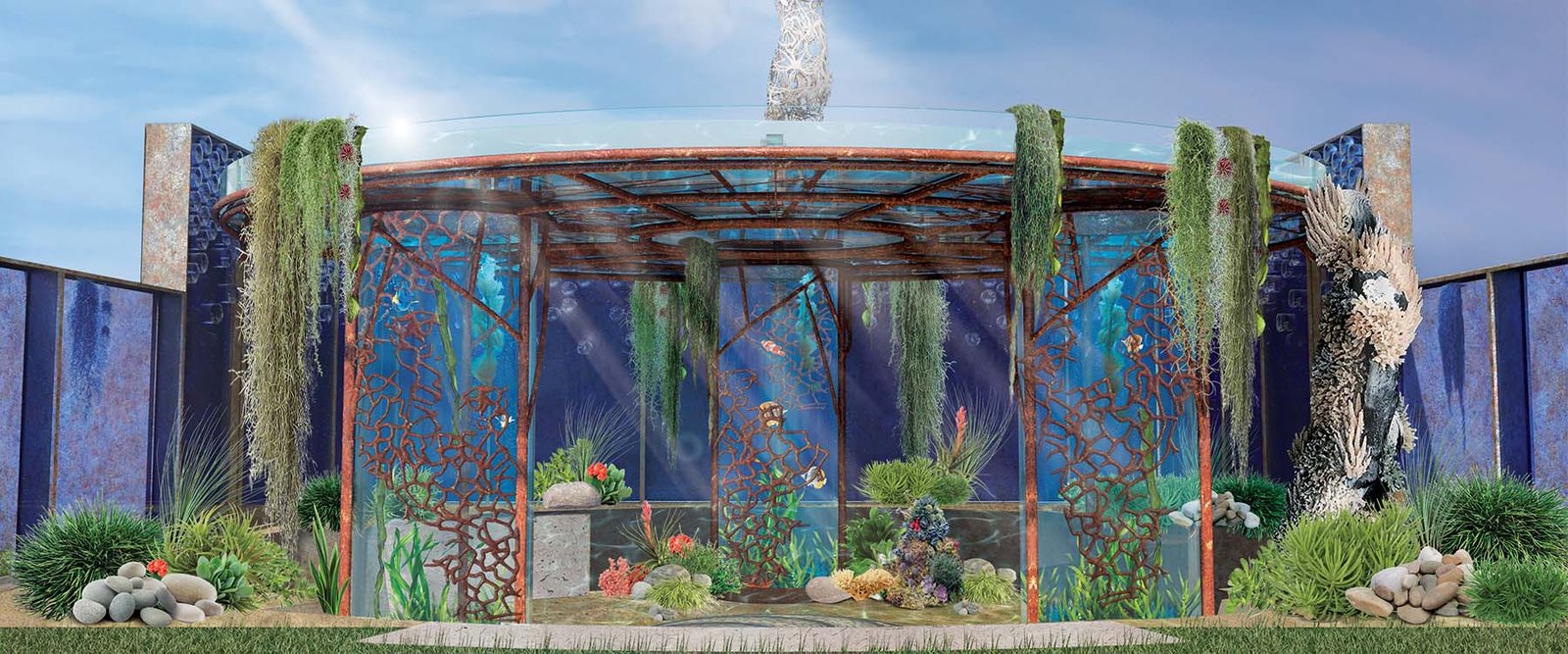 pearlfisher garden selected for the chelsea flower show - pearlfisher