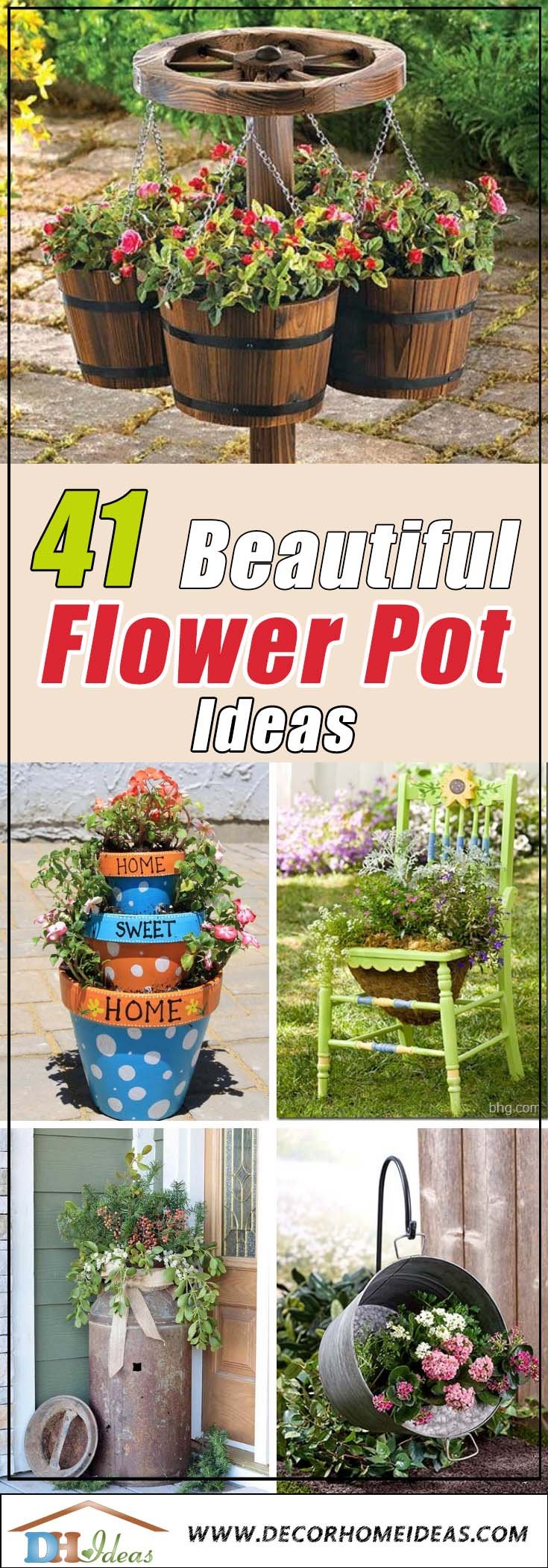 41 beautiful flower pot ideas to make you want them today