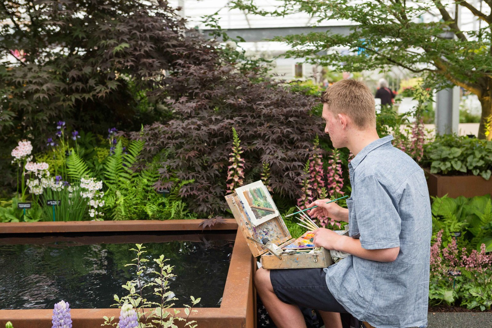 mini monet', kieron williamson, dazzles at the hillier garden - the