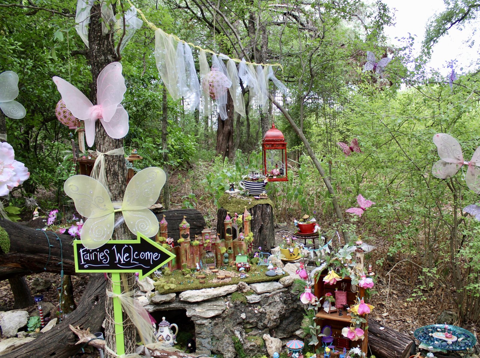 tiptoe into whimsical woodland faerie trail at zilker botanical garden