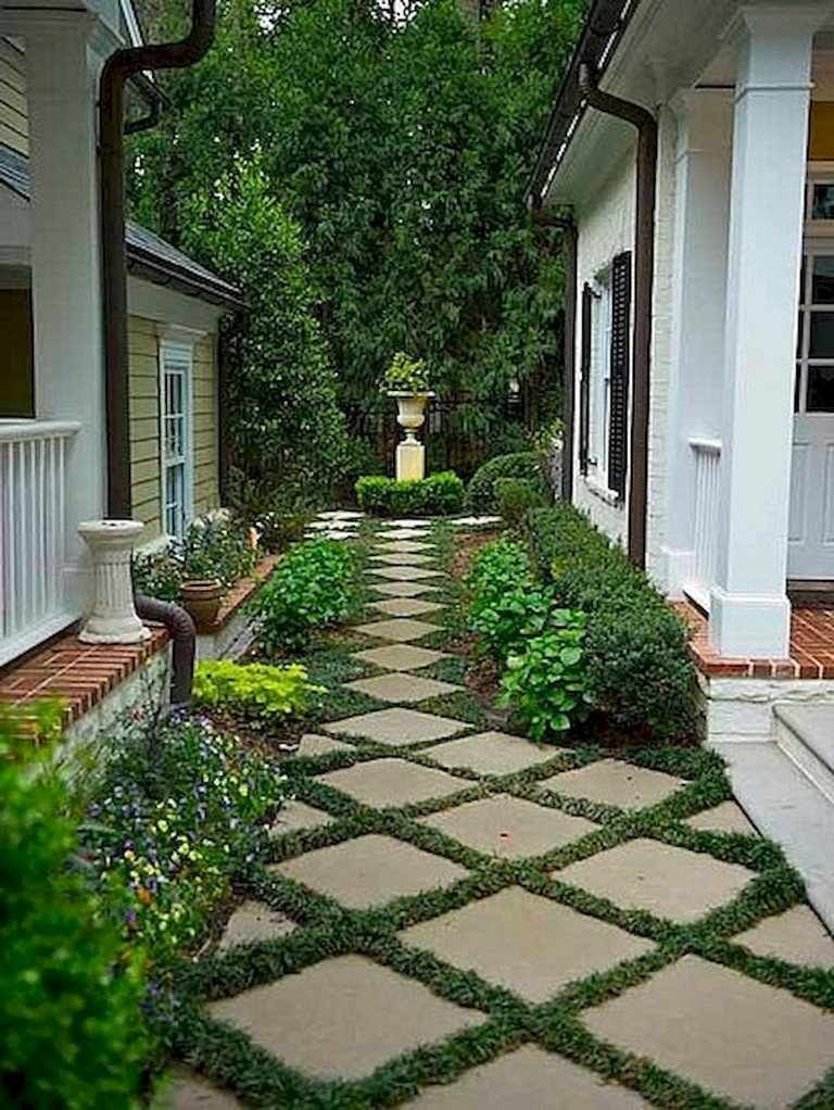 60+ beautiful backyard garden path & walkway ideas on a