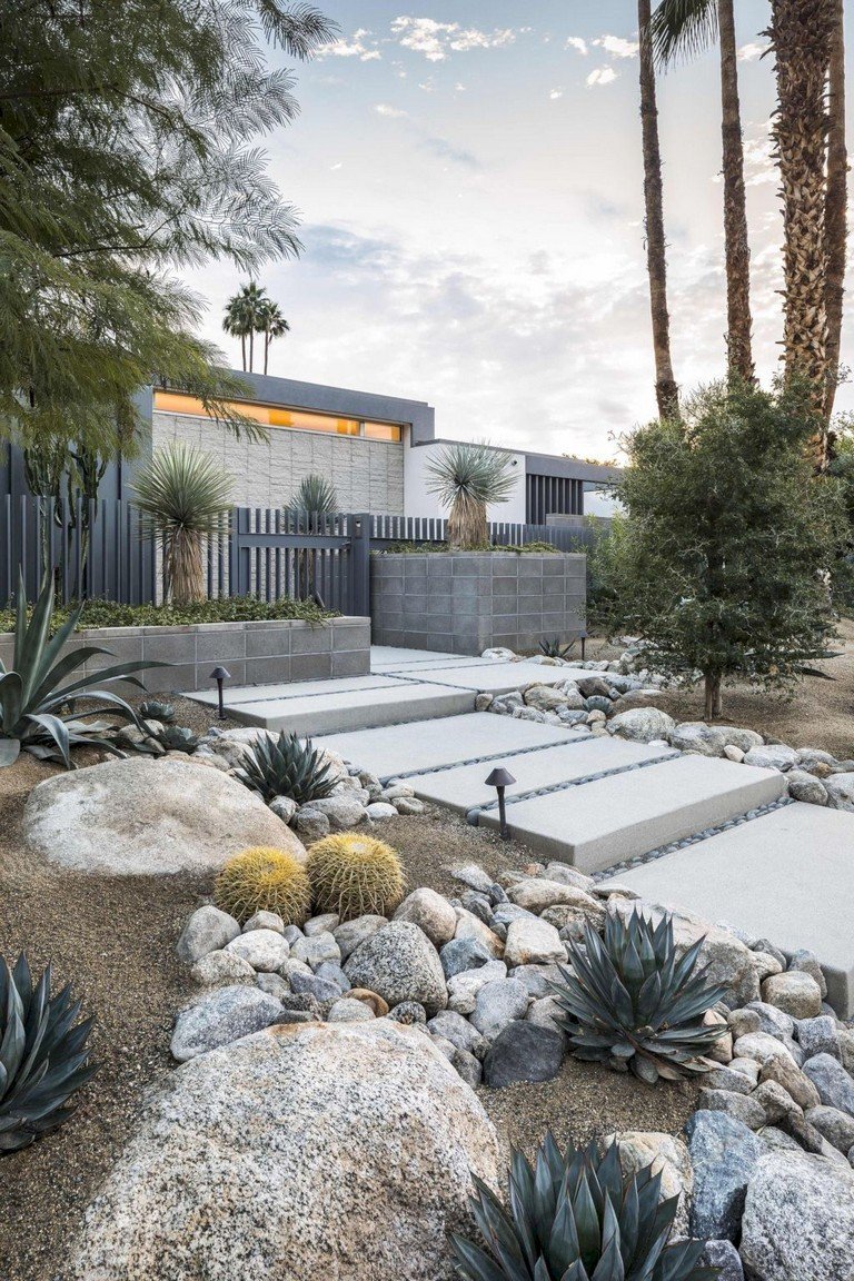 58+ beautiful low maintenance front yard landscaping ideas