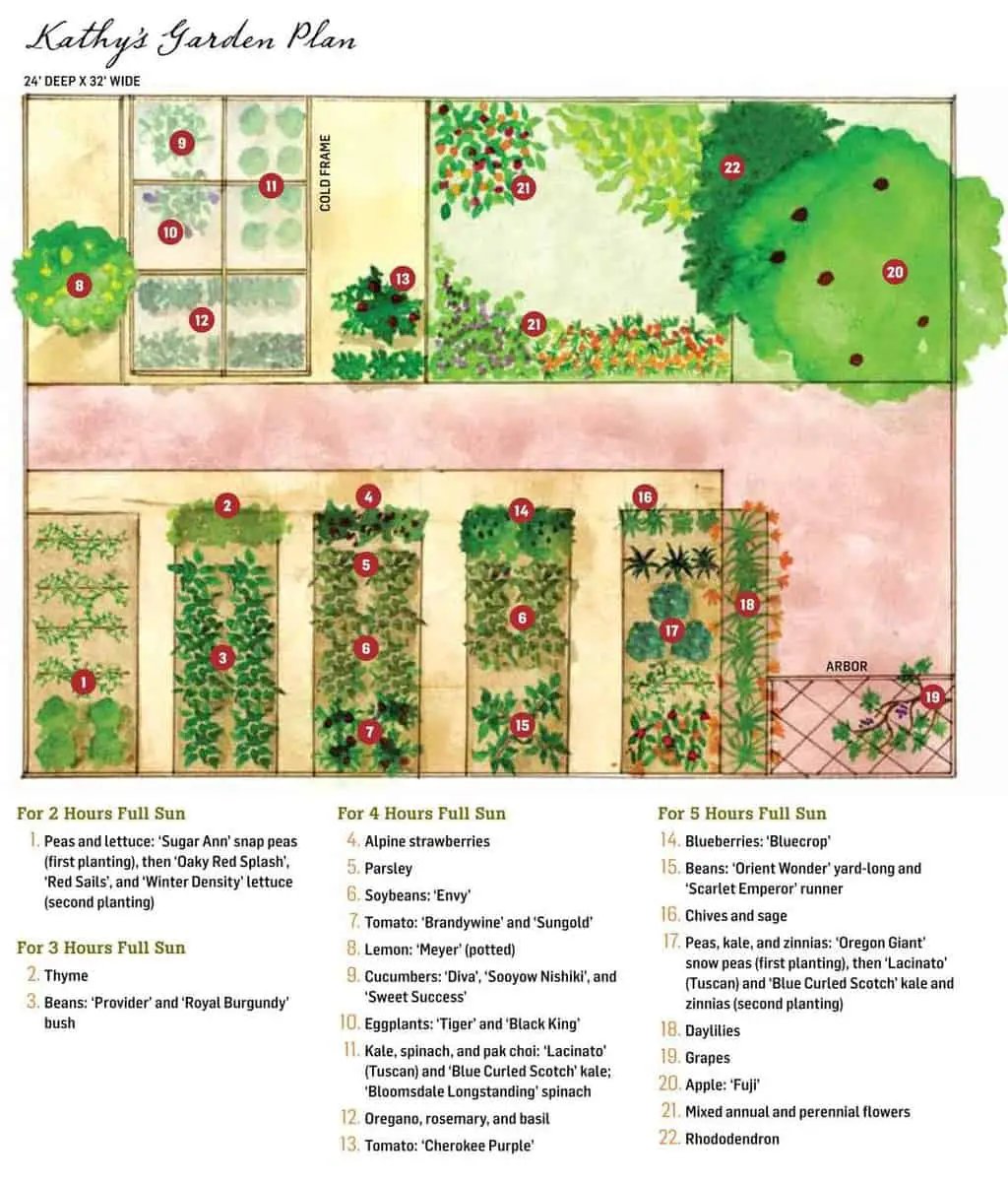 vegetable garden plans, designs + layout ideas | family food garden