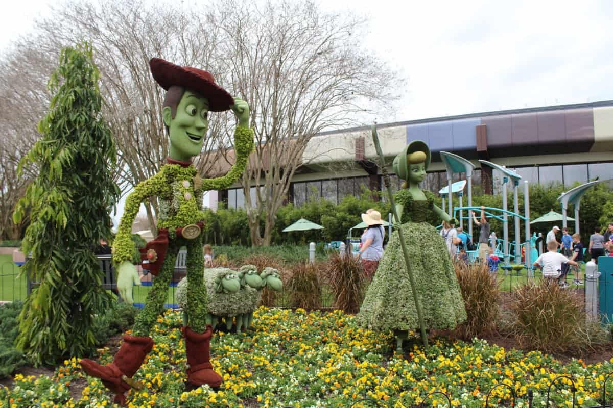 photos: new topiaries installed for the 2019 epcot international