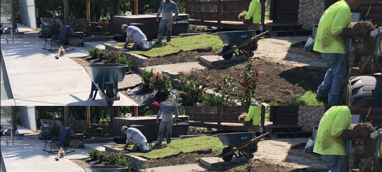 existing home landscaping construction | daniels lawn and