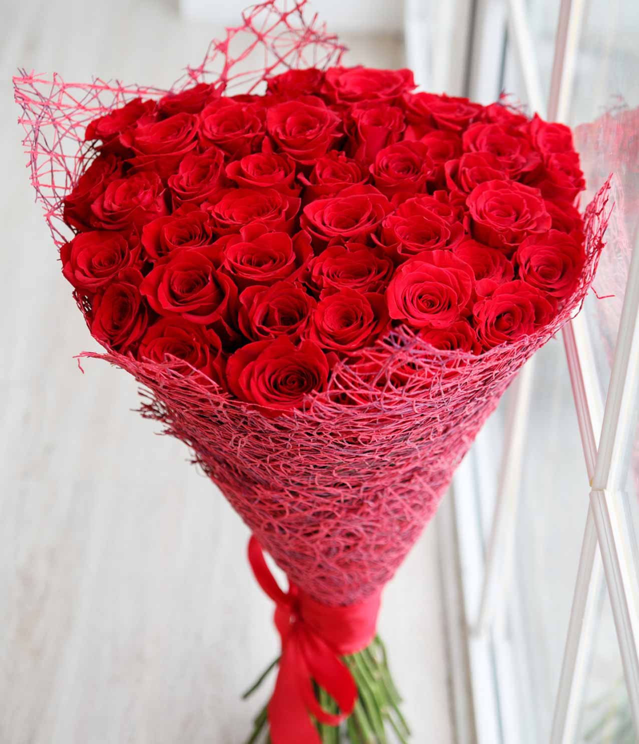 red rose bouquet
