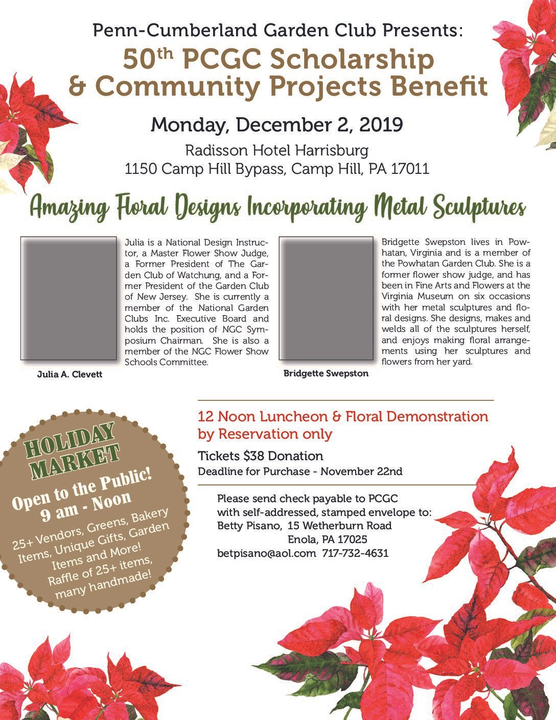 pcgc benefit dec. 2, 2019 – penn cumberland garden club