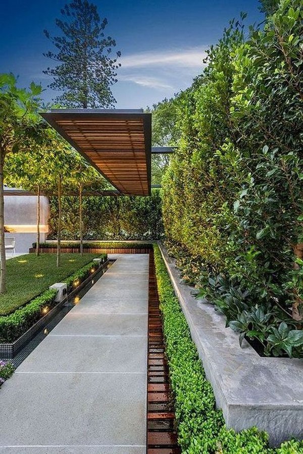 35 modern landscape design ideas for minimalist courtyard garden
