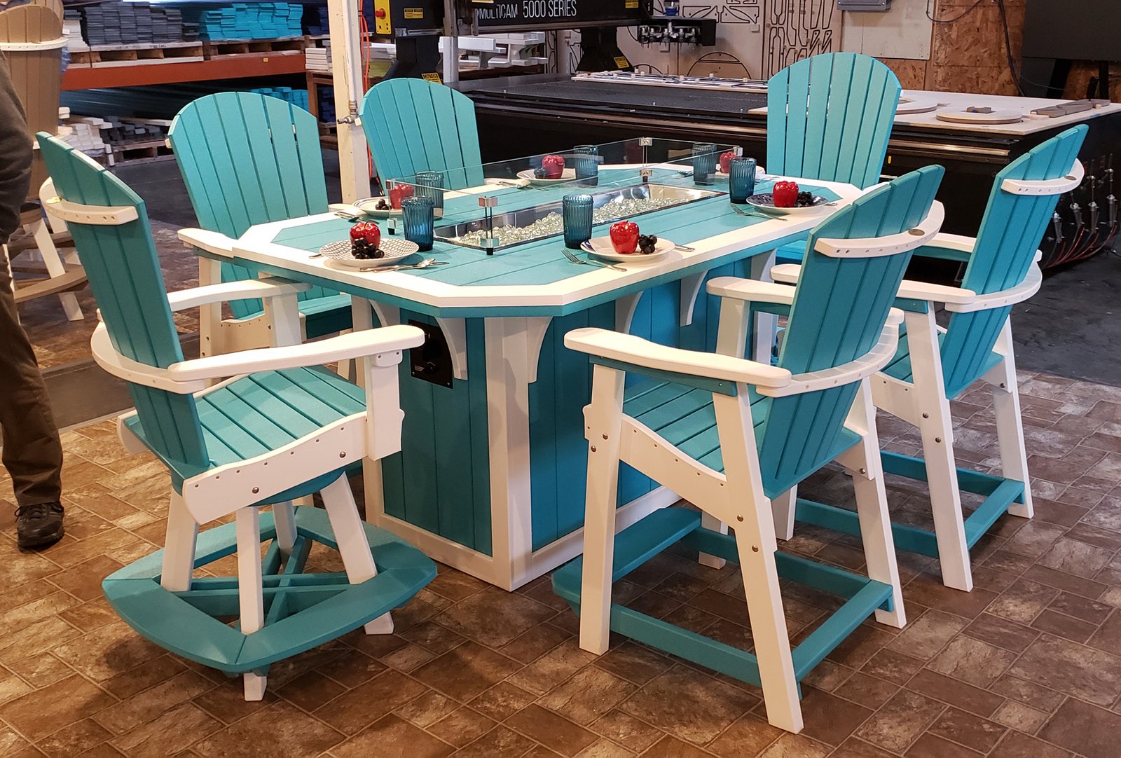 great bay outdoor dining table american recycled plastic patio furniture