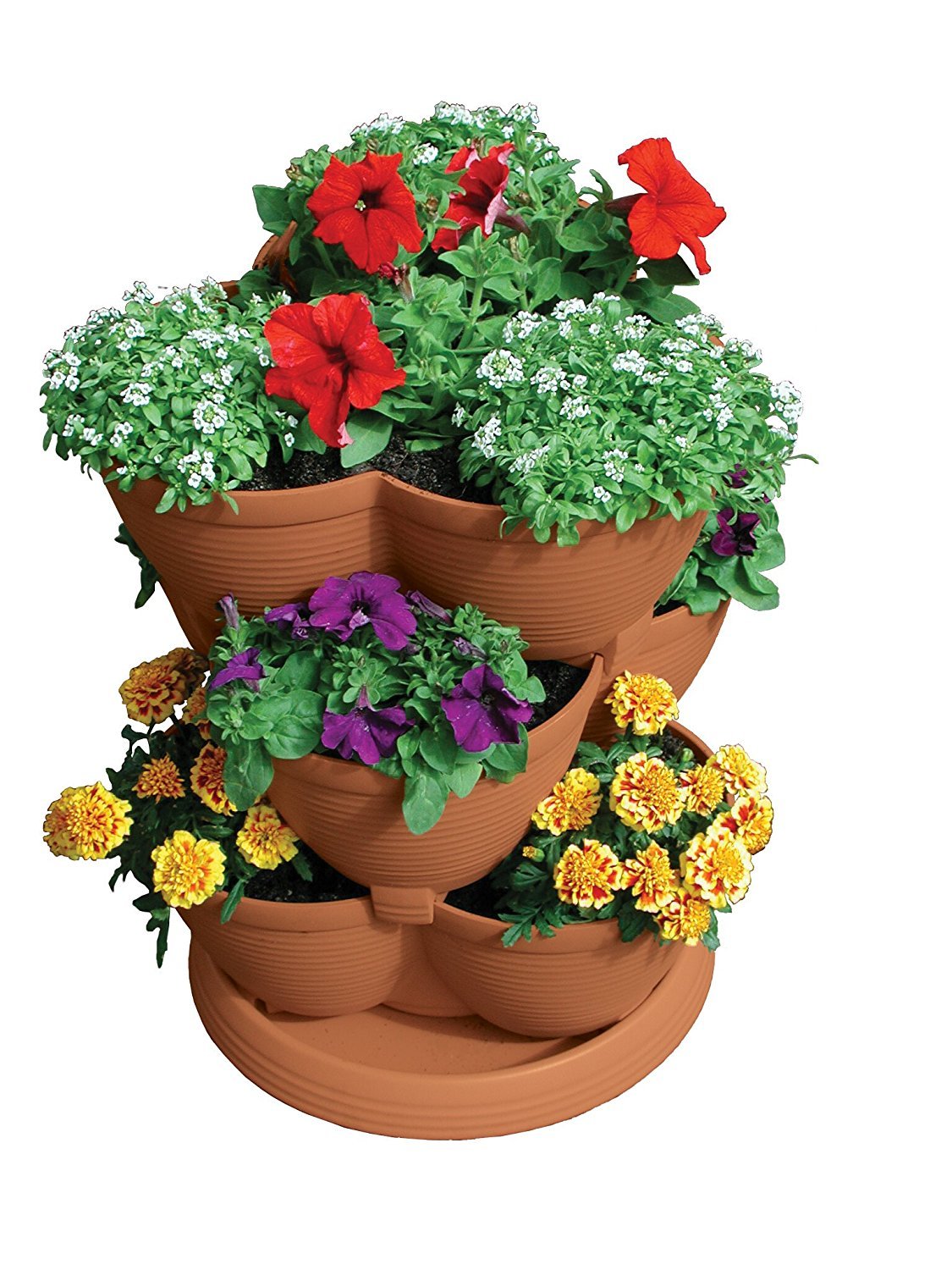 fgsapmed stack-a-pot medium with fiber grow growing mix
