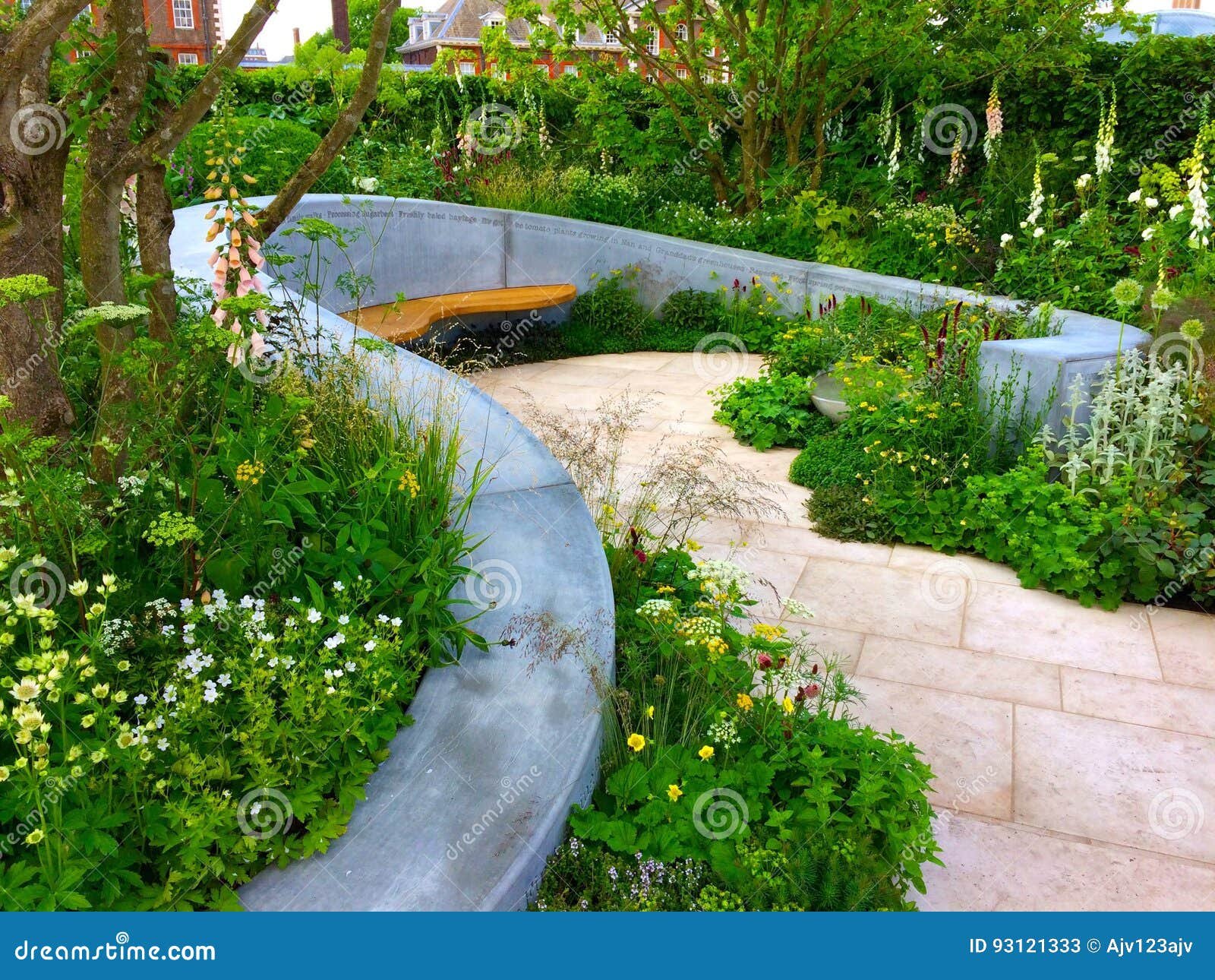 a scent garden design stock image. image of artisan, britain - 93121333